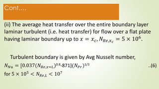 Heat transfer by forced convection in turbulent flow | PPTX