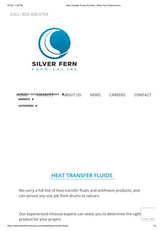 Heat transfer fluids