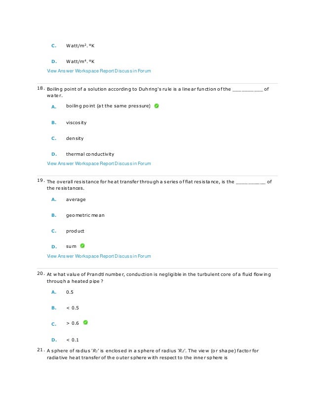 heat transfer multiple choice questions and answers pdf