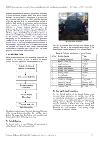 Heat transfer through journal bearing a case study | PDF