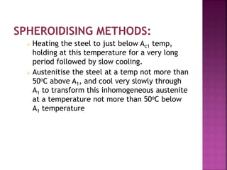 Heat treatment of Steels | PPTX