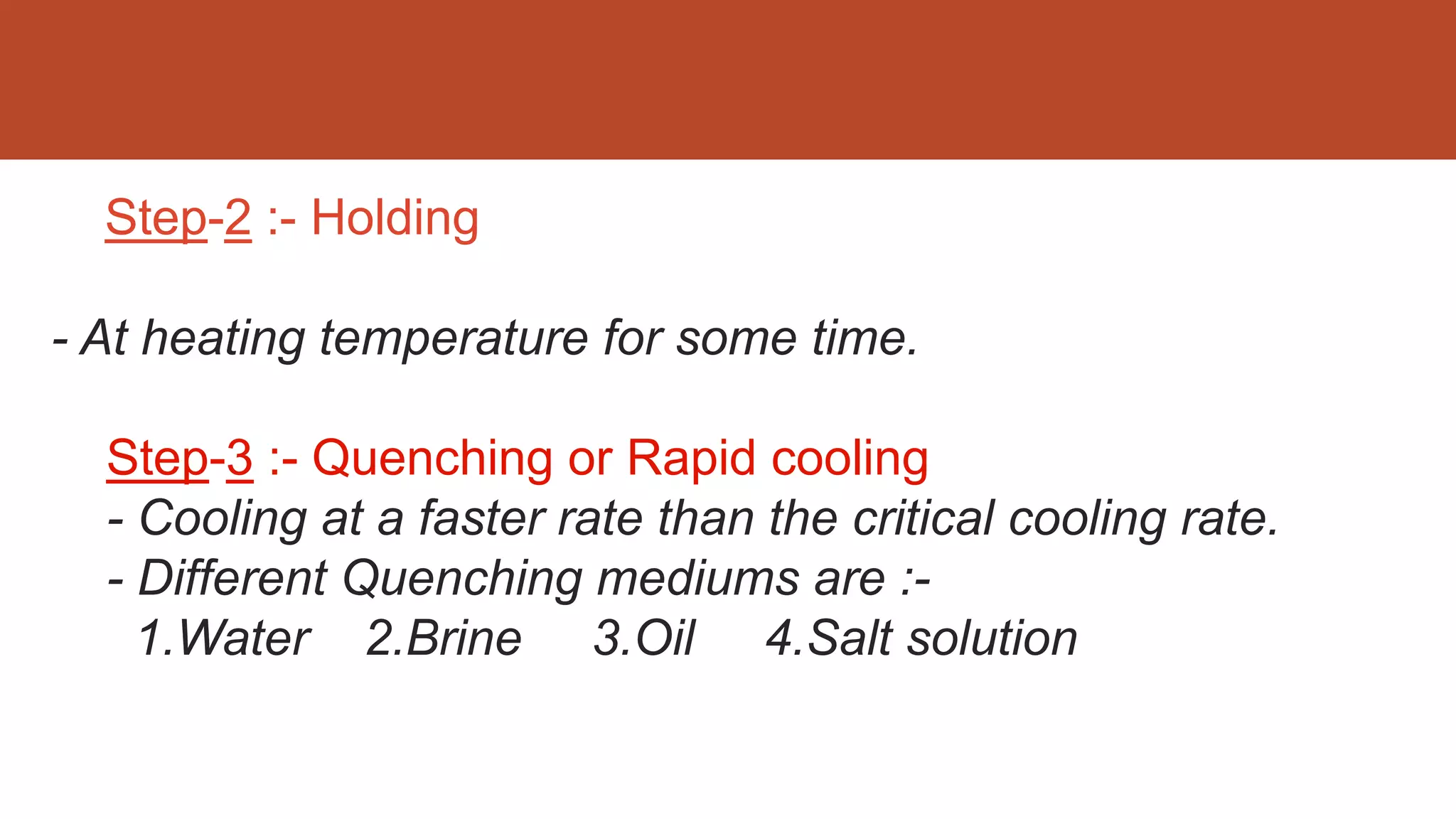 Heat treatment process | PPTX