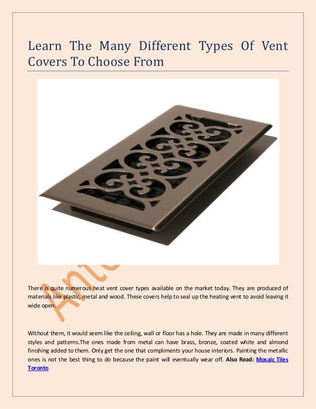 Heat Vent Covers