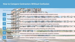 What to Look for in Residential Building Contractors Before Starting ...