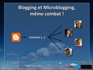 Blogging et Microblogging, même combat ! Contenu […] 
