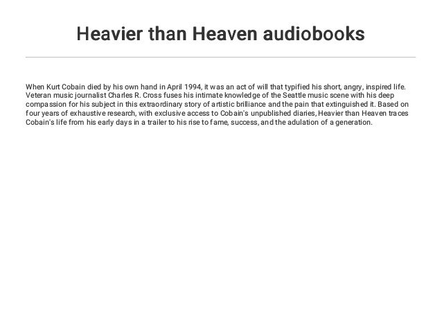 heavier than heaven book heavier than heaven book