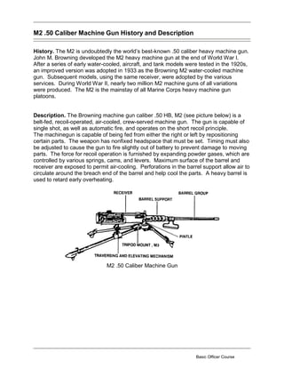 HEAVY MACHINE GUNS B3M4238 STUDENT HANDOUT | PDF