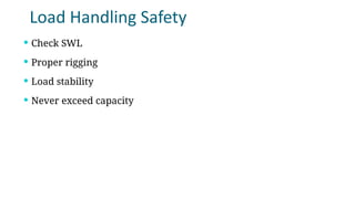 Comprehensive Safety Awareness Training for Heavy & Load Handling ...