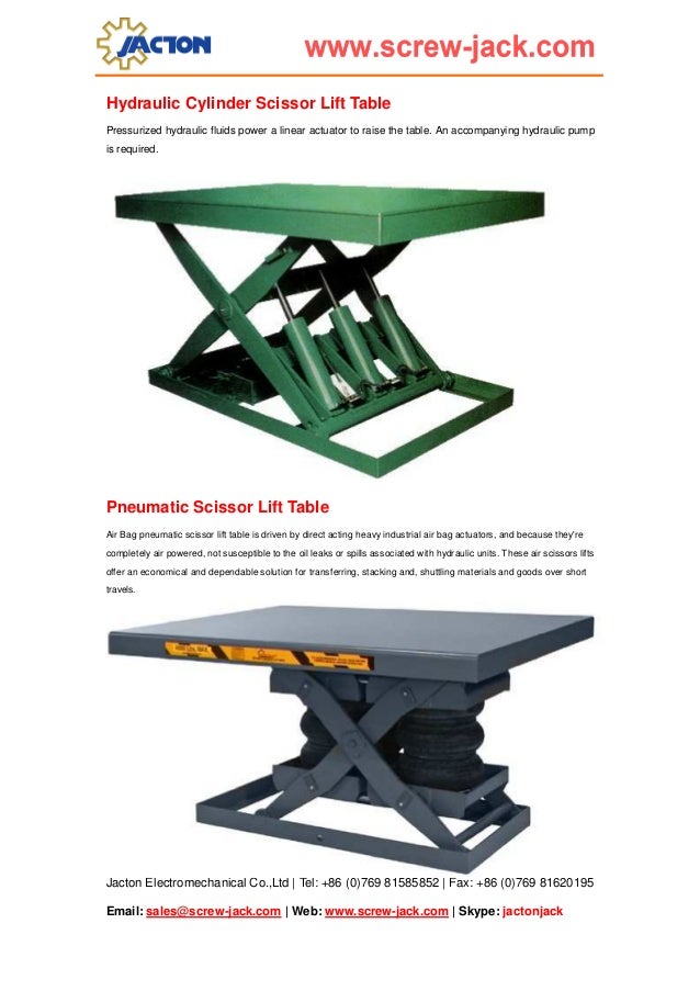 Heavy duty electric scissor jack, lead screw spindle driven scissor lift, self locking screw