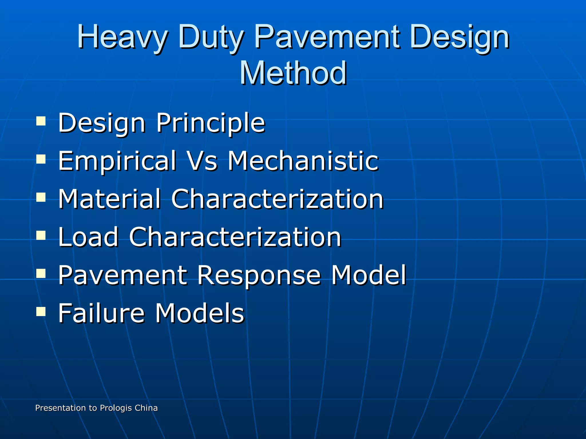 Pavement Design Model Heavy Duty Pavement Design | PPT