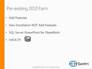 Copyright 2012 © Sentri, Inc. All rights reserved.
 