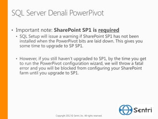 SharePoint SP1 is required




Copyright 2012 © Sentri, Inc. All rights reserved.
 