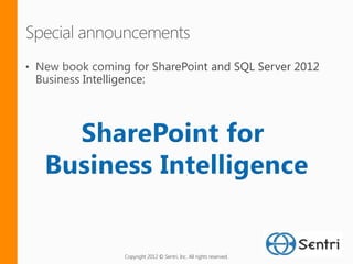 Copyright 2012 © Sentri, Inc. All rights reserved.
 