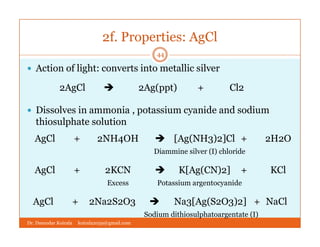2agcl Color Heavy metals | PDF
