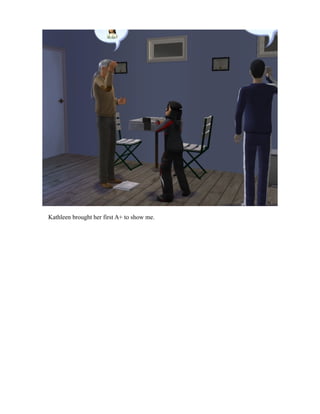 Kathleen brought her first A+ to show me.
 