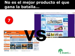 No es el mejor producto el que
gana la batalla…
7
vs
 