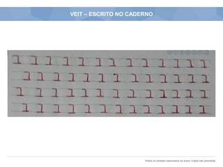 Todos os direitos reservados ao autor. Cópia não permitida.
VEIT – ESCRITO NO CADERNO
 