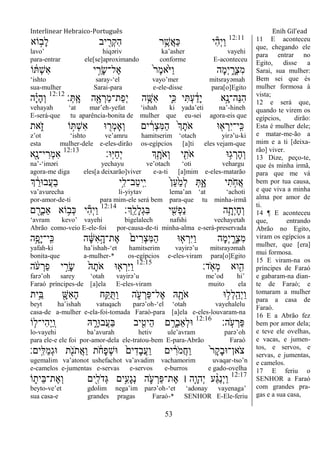 Calaméo - INTERLINEAR Hebraico Bíblico > Português de Gênesis, Rute e  Textos Seletos