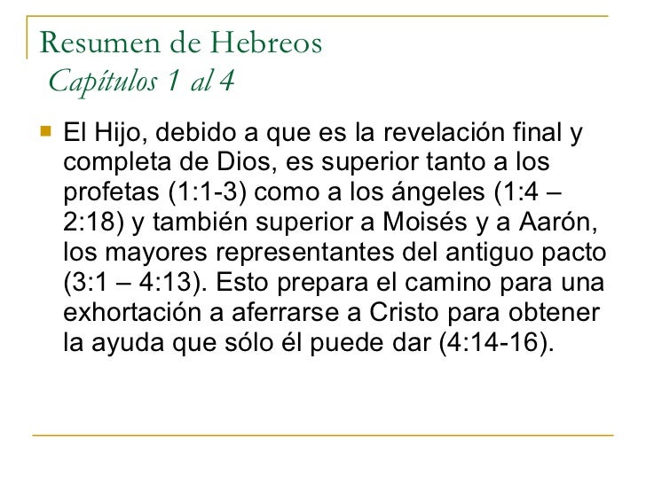 Epistola a Los Hebreos