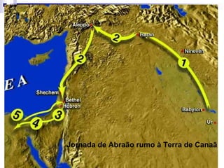 Jornada de Abraão rumo à Terra de Canaã 