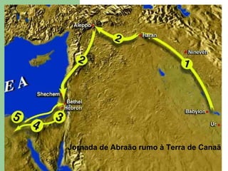 Jornada de Abraão rumo à Terra de Canaã 