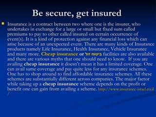 Be secure, get insured  ,[object Object]