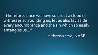 Sin Entangles Faith's Author and Protector | PPTX