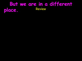 But we are in a different
place. For you have not come
              Review

     to the mountain: Our
  relationship with God is not
     modeled after Israel’s
 experience on Mount Sinai.
    We come to God’s other
 mountain: Zion, the name of
the hill upon which Jerusalem
              sits.
 