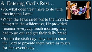 Rest-Trust-Obedience