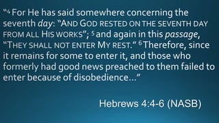 Rest-Trust-Obedience