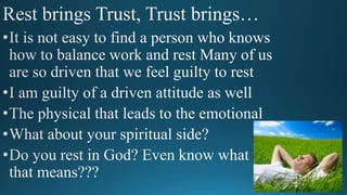 Rest-Trust-Obedience