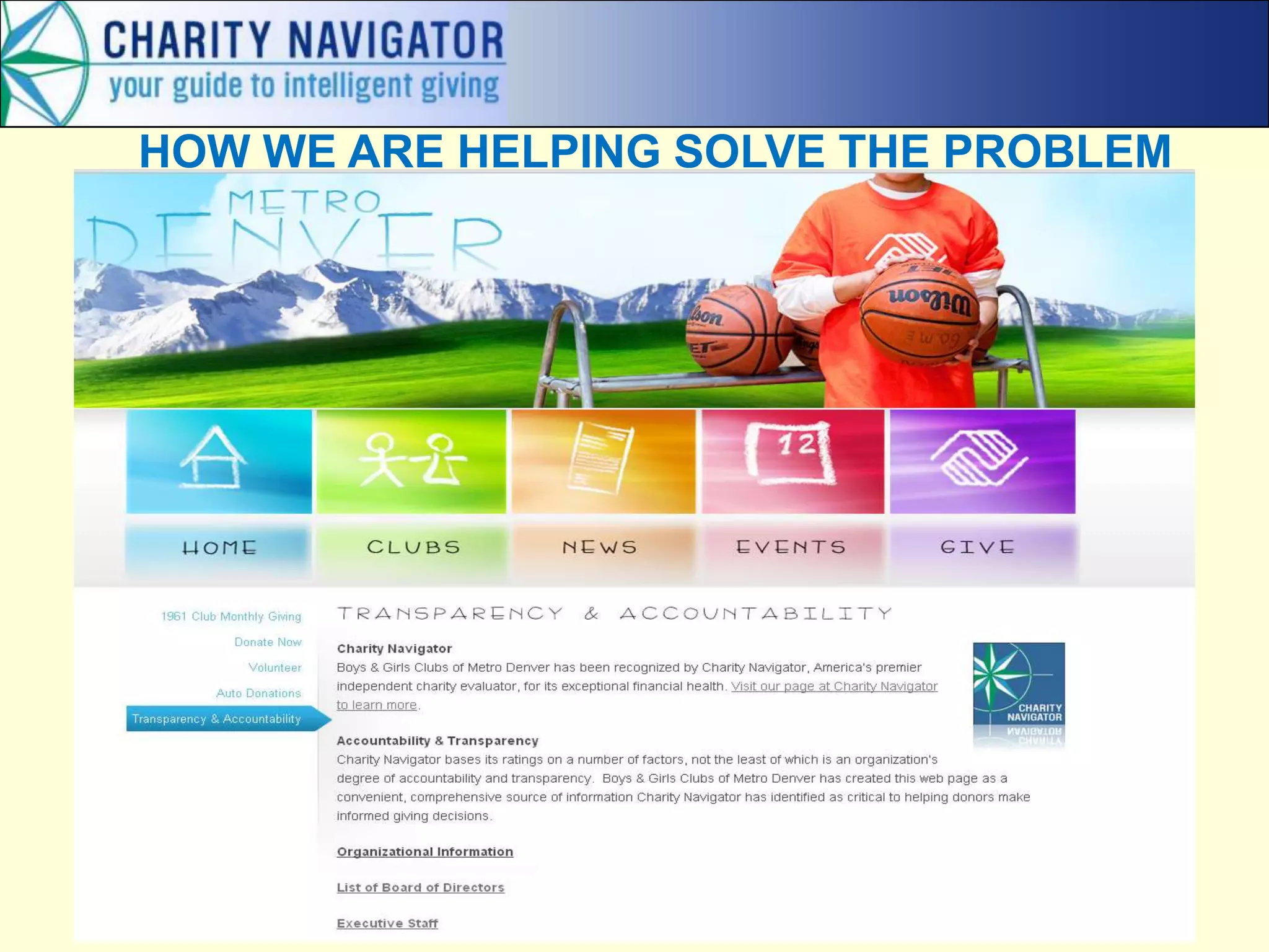 HOW WE ARE HELPING SOLVE THE PROBLEM
 