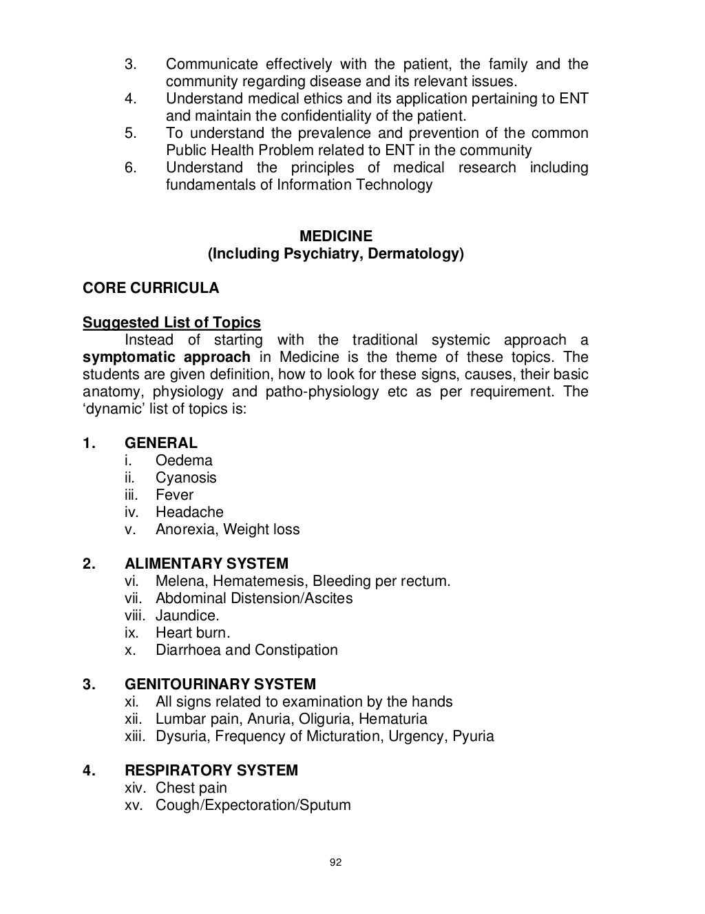 Syllabus for mbbs students by pmdc