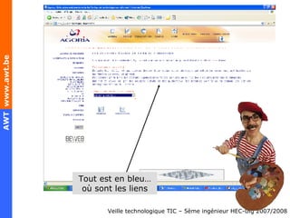 Tout est en bleu… où sont les liens 
