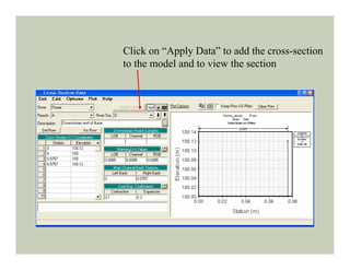 Hec ras tutorial-flume_example | PDF