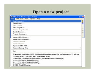 Hec ras tutorial-flume_example | PDF