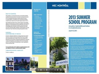 HEC 2013 summer school