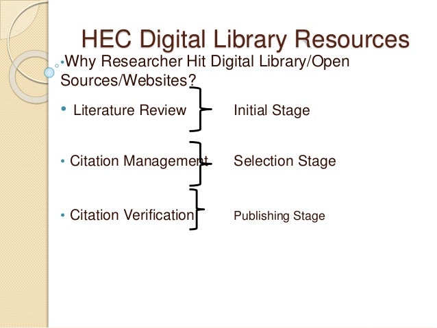 Literature review library services