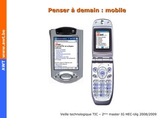 Penser à demain : mobile 