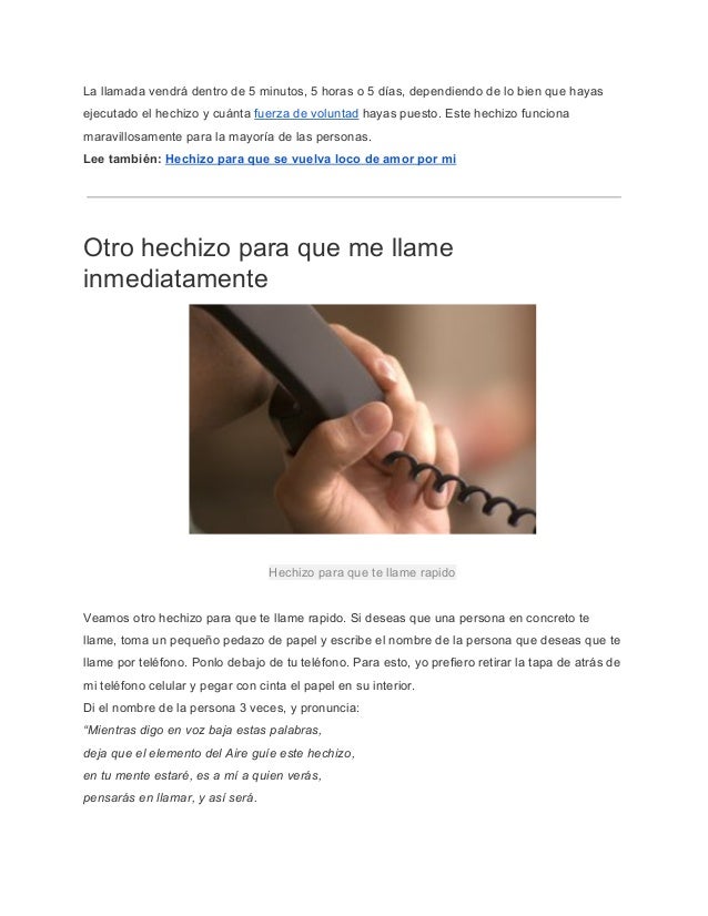 Hechizo Con Foto Para Que Me Llame