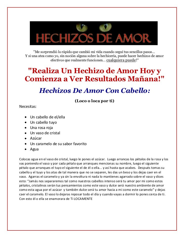 Hechizos De Amor Efectivos Con Cabello Amarrar A Un Hombre Loco Por
