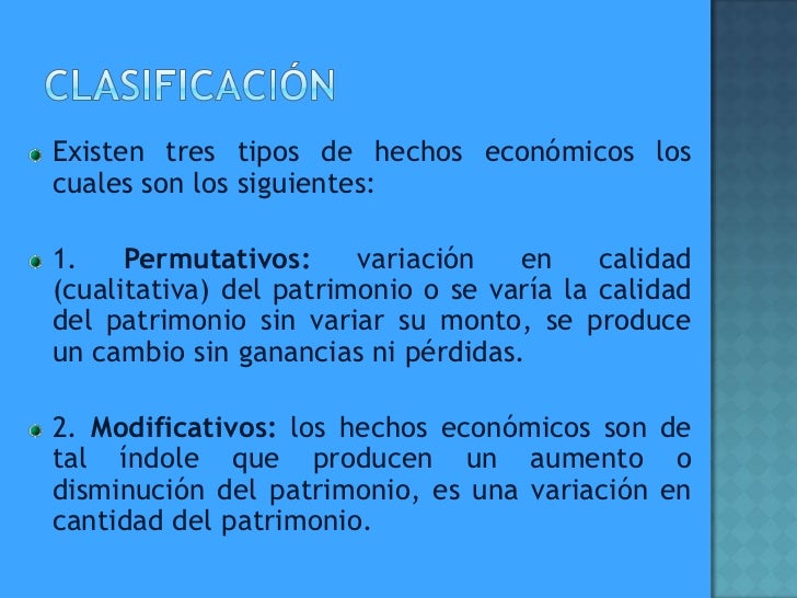 Hechos económicos