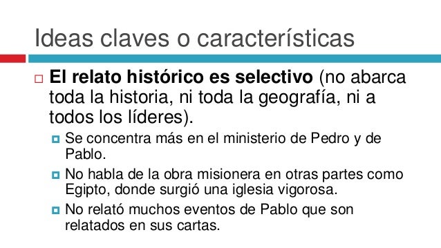 Hechos leccion 1