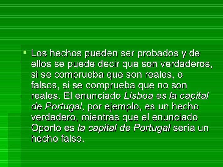 Hechos Y Opiniones