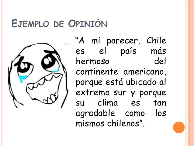 Hechos y opiniones