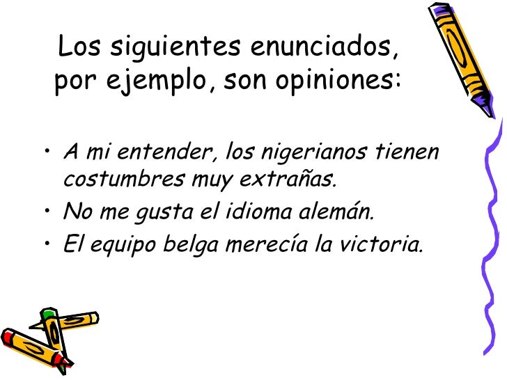 Hecho y opinión