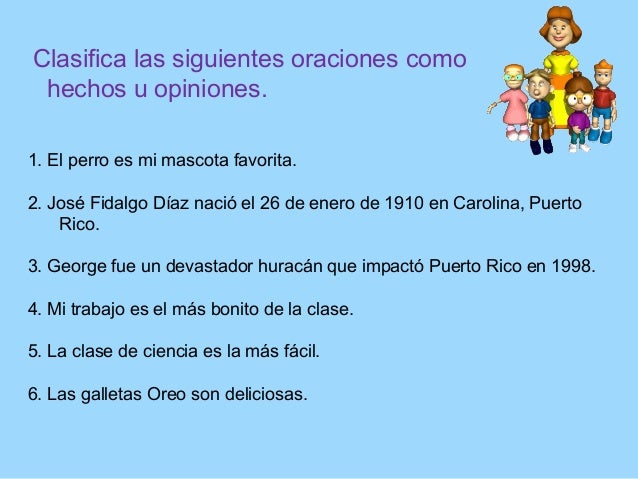 Hecho y opinión