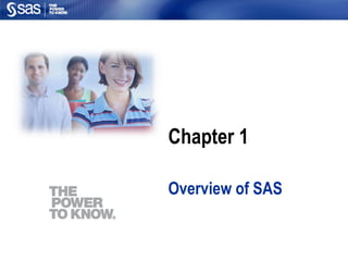 Chapter 1 Overview of SAS 