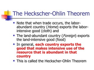 heckscher ohlin trade model
