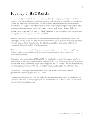 HEC Ranchi Project Report